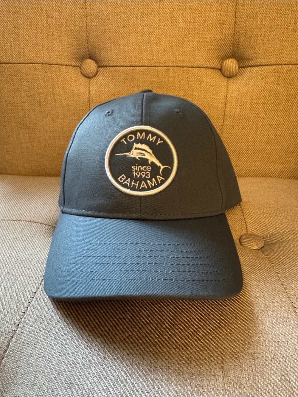 NWT Tommy Bahama Navy Baseball Cap with White Marlin Patch